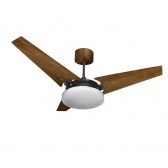 VENTILADOR TETO NUNES 127V PR/ IMBUIA BORDA INF. 6500K  (1908) VENTEX