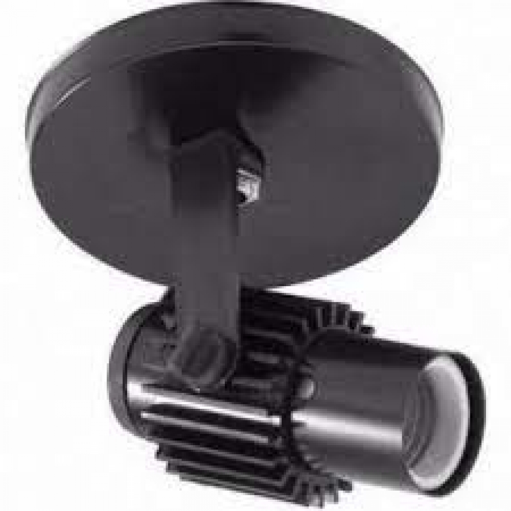 Spot aletado 1 lampada direcionavel e-27 preto ms