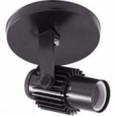 Spot aletado 1 lampada direcionavel e-27 preto ms