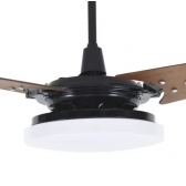 VENTILADOR TETO NUNES 127V PR/ IMBUIA BORDA INF. 6500K  (1908) VENTEX