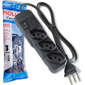 Filtro de linha 3 tomadas 10A fiolux