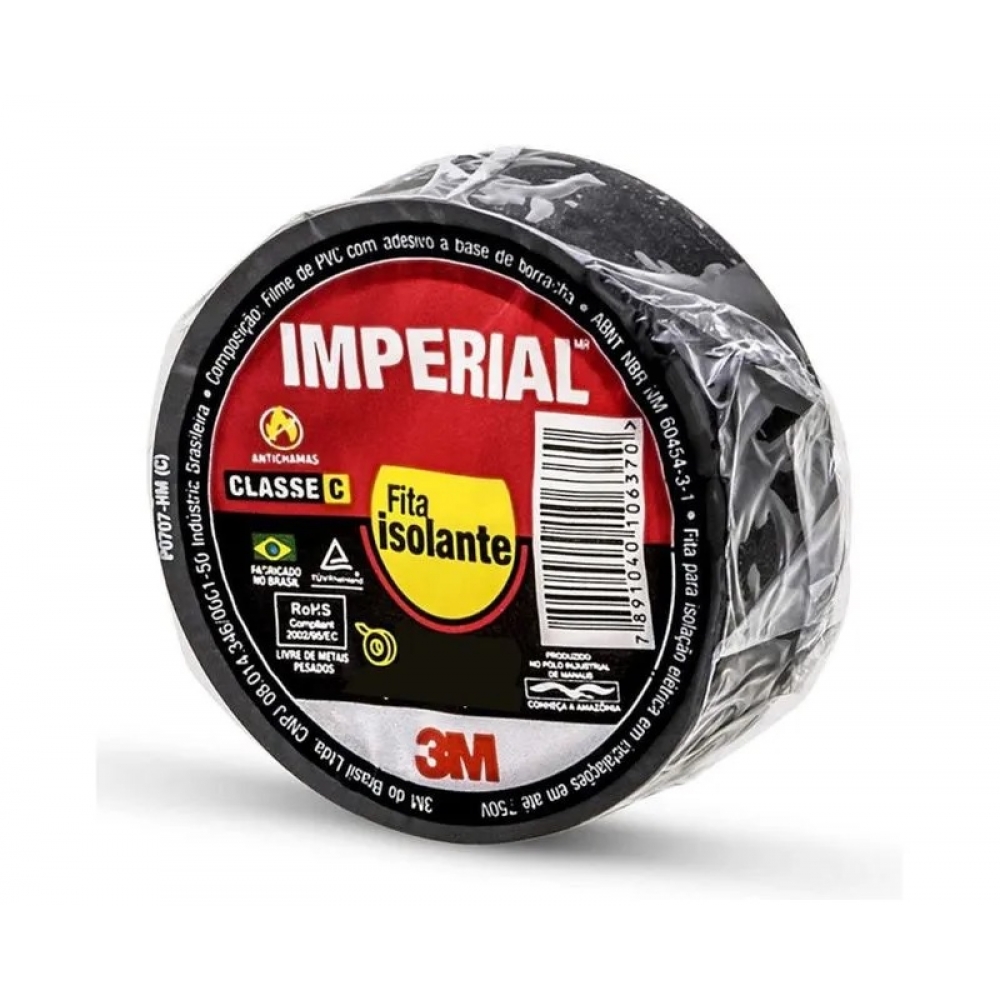 KIT 10 FITAS ISOLANTE 3M IMPERIAL 20 MTS