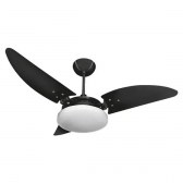 VENTILADOR TETO NINA 127V PRETO/PRETO VENTEX (1604)