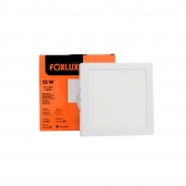 KIT COM 05 PLAFON QUAD. SOB. LED 12W 6500K FOXLUX LED90.66