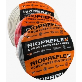 Cabo flex 750v 2,50mm az rolo 100m