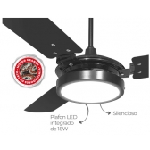 VENTILADOR TETO VALEN LED PRETO 6000K (706) VENTEX
